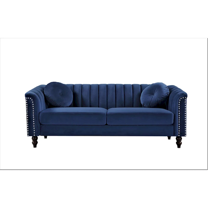 Hills Tufted Back Nailhead 75.2 Sofa