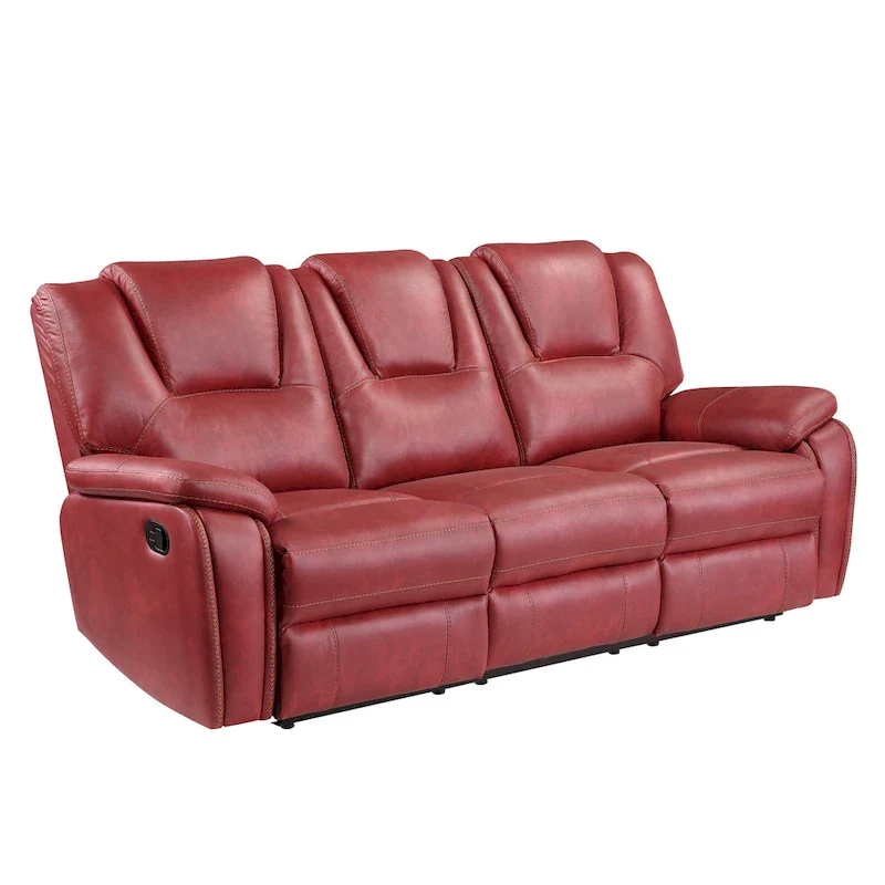 Steve Silver Kameryn Faux Leather Manual Reclining Sofa