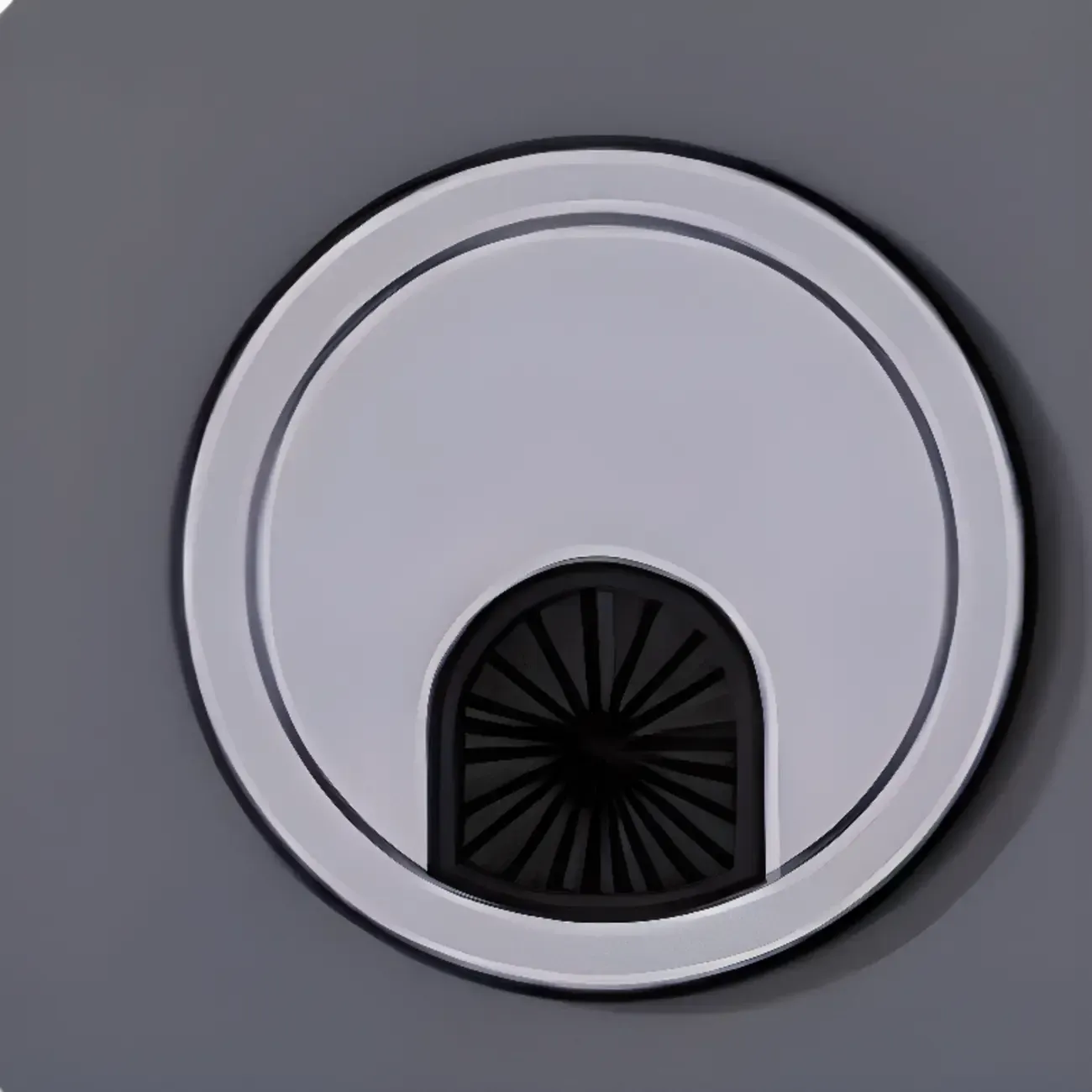 Modish Multi-Compartment Stone-Top Wood Buffet Cabinet