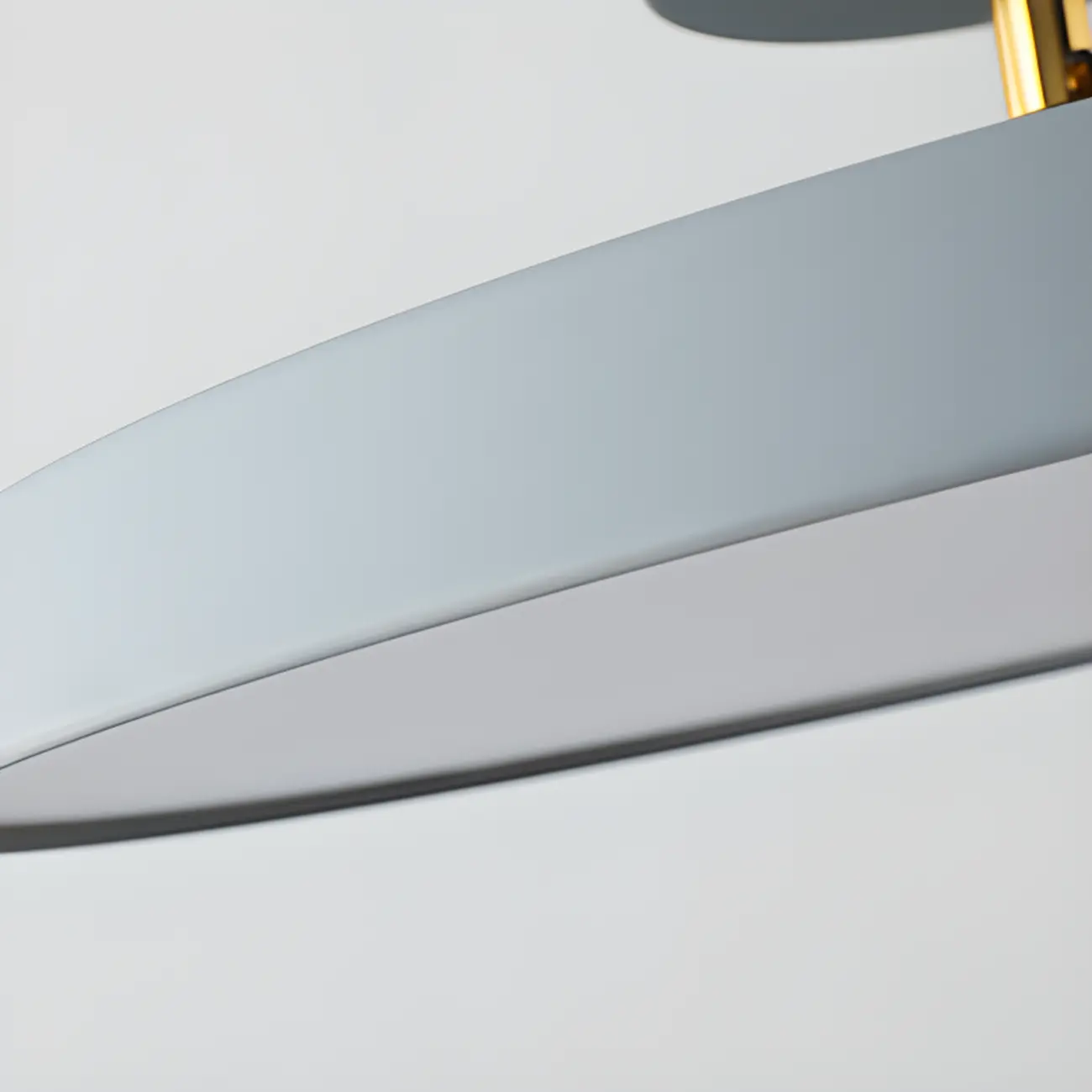 Modern Grey Round Dimmable Semi Flush LED Ceiling Light