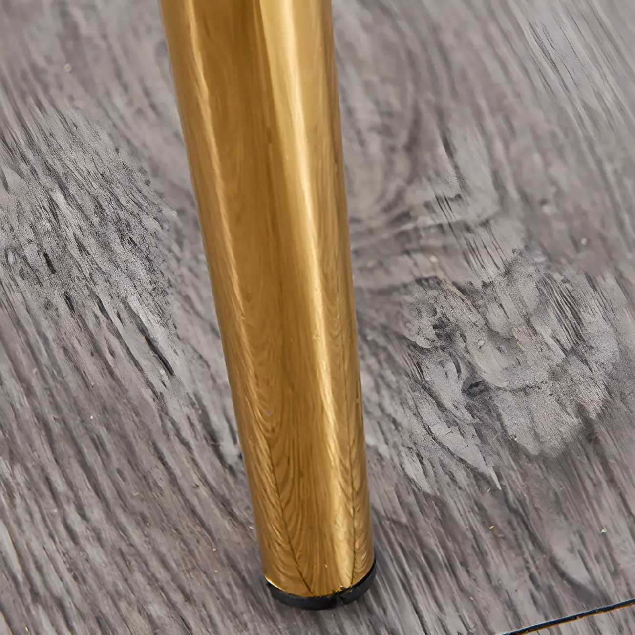 Glam Scandinavian Leather Armless Dining Chairs Metal Frame