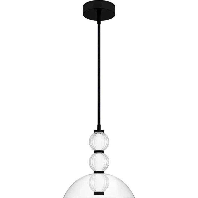 Elway Integrated LED Matte Black Pendant