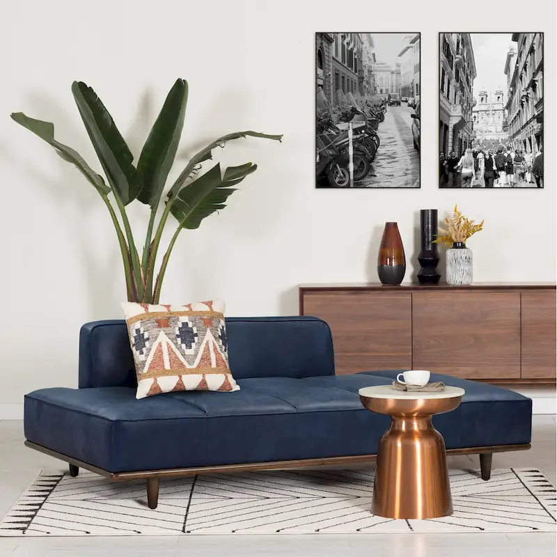 Poly & Bark Jasper Daybed - Full Grain Genuine Italian Leather