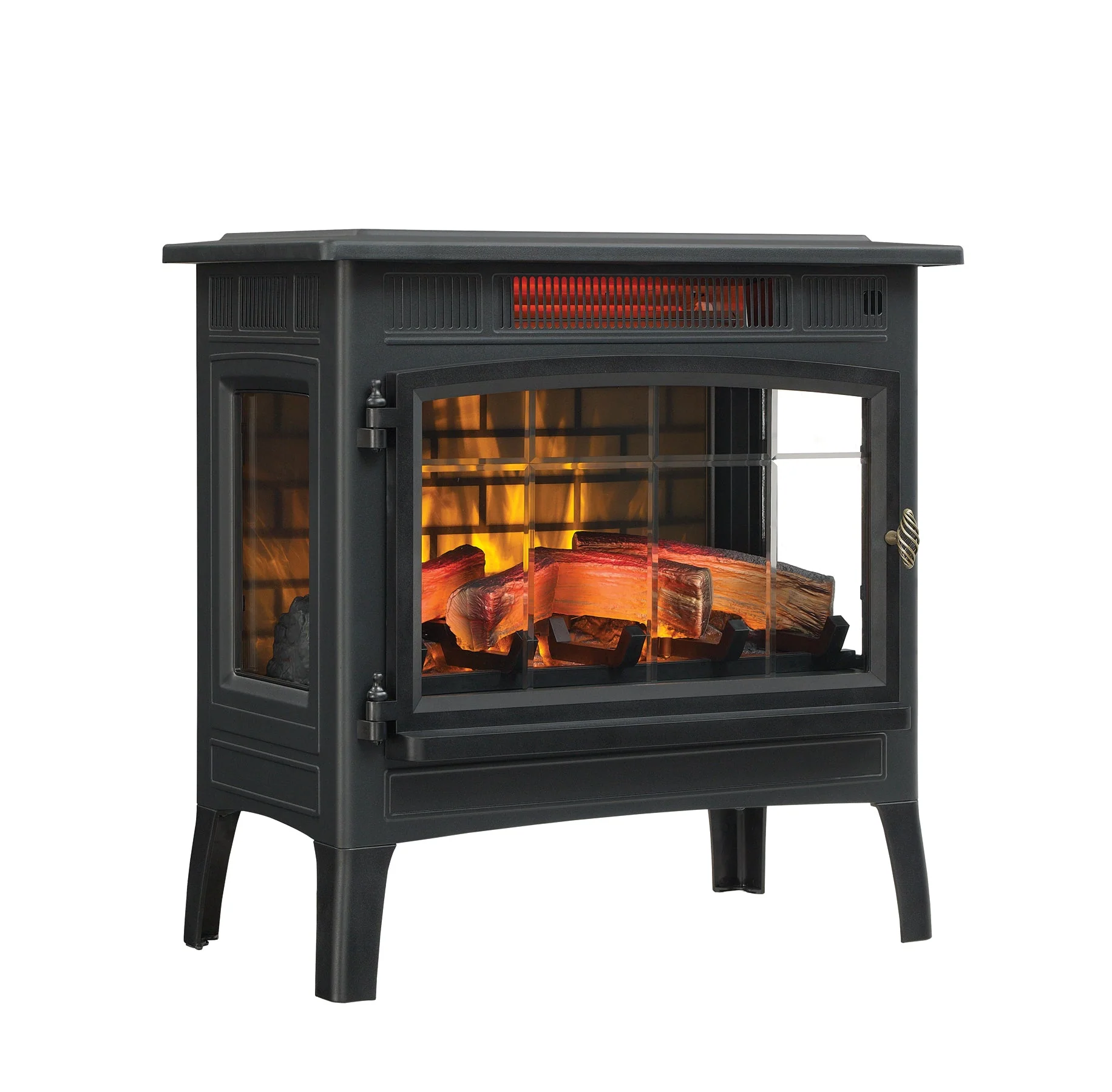 duraflame? Electric Infrared Fireplace Stove Heater with 3D Flame Effect