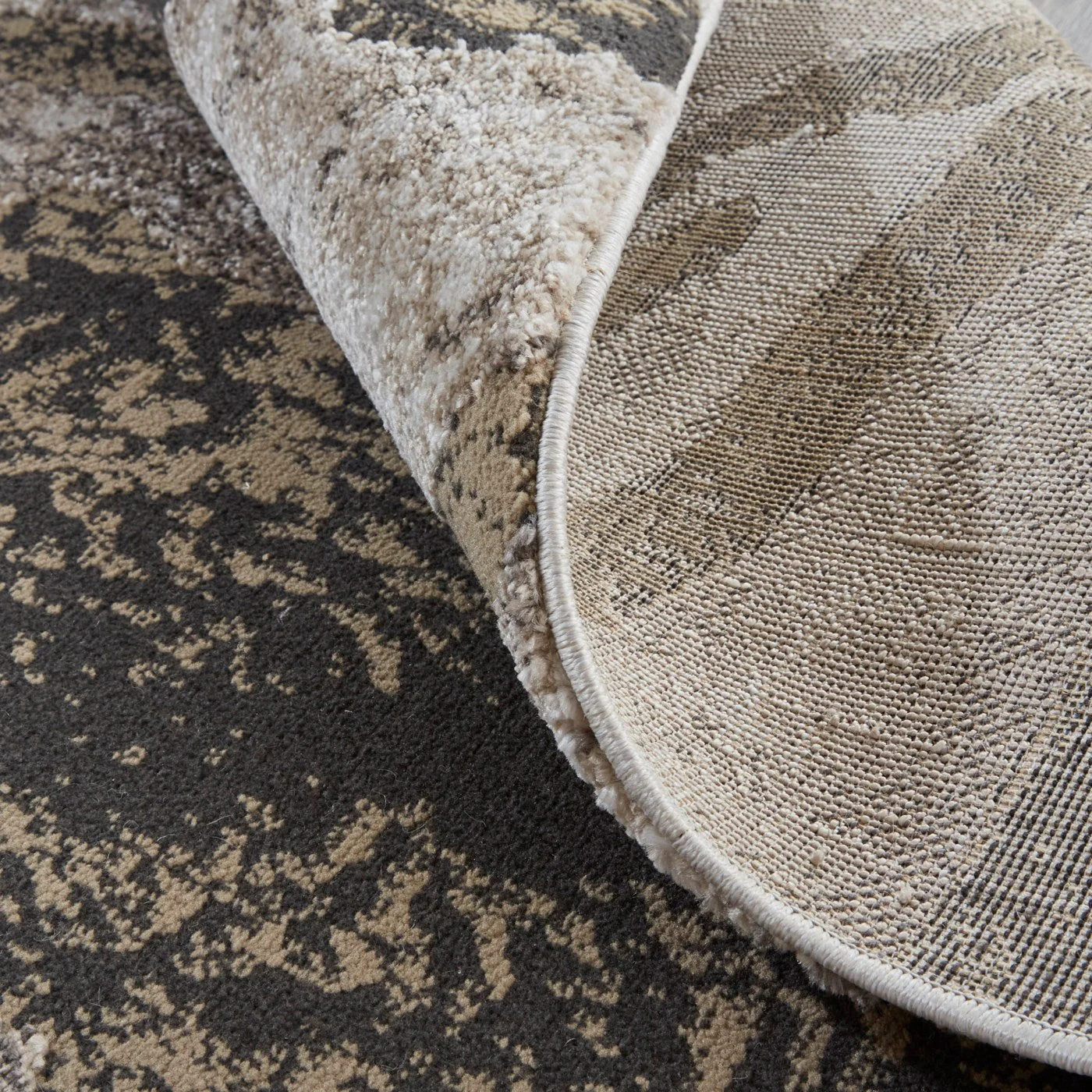 Vancouver Charcoal Beige Rug