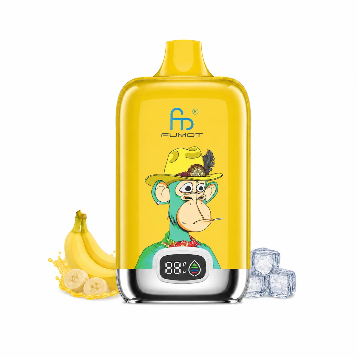 Fumot Digital Box 12000 Banana Ice – Einweg-Vape, Produktansicht