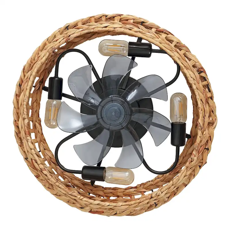 Ceiling Fan, Remote-Controlled Bohemian, By JONATHAN Y - 8.5 H x 20.25 L x 20.25 W