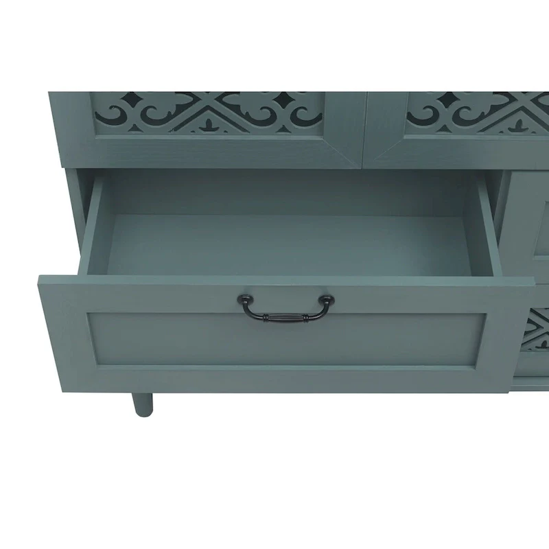 7 Drawer Cabinet,With Black Metal Handle