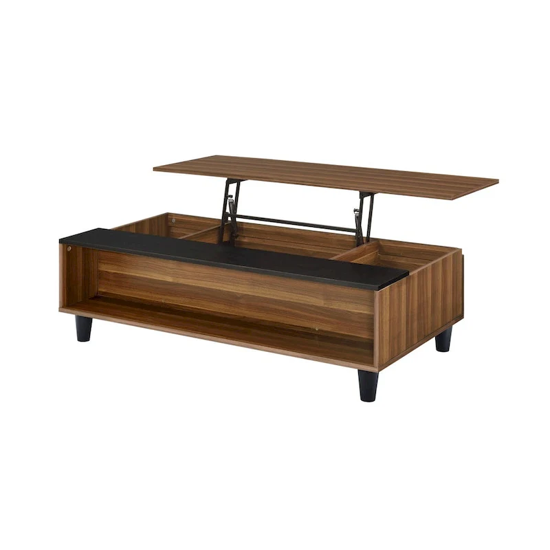 ACME Avala Coffee Table w/Lift Top in Walnut & Black