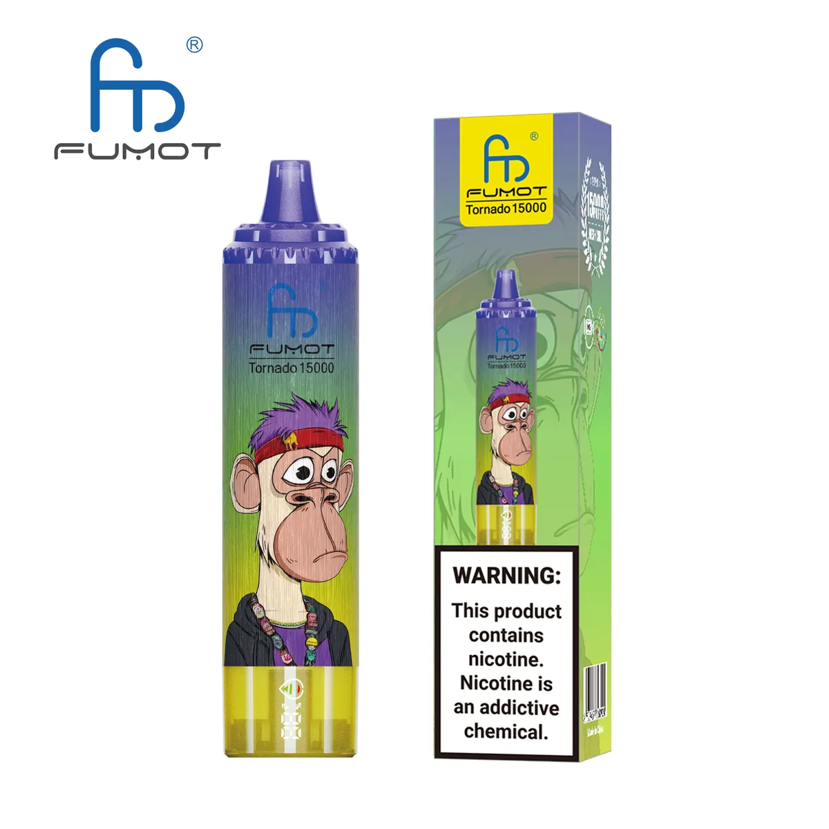Fumot Tornado 15000 Huckleberry – Einweg-Vape mit Einzelverpackung