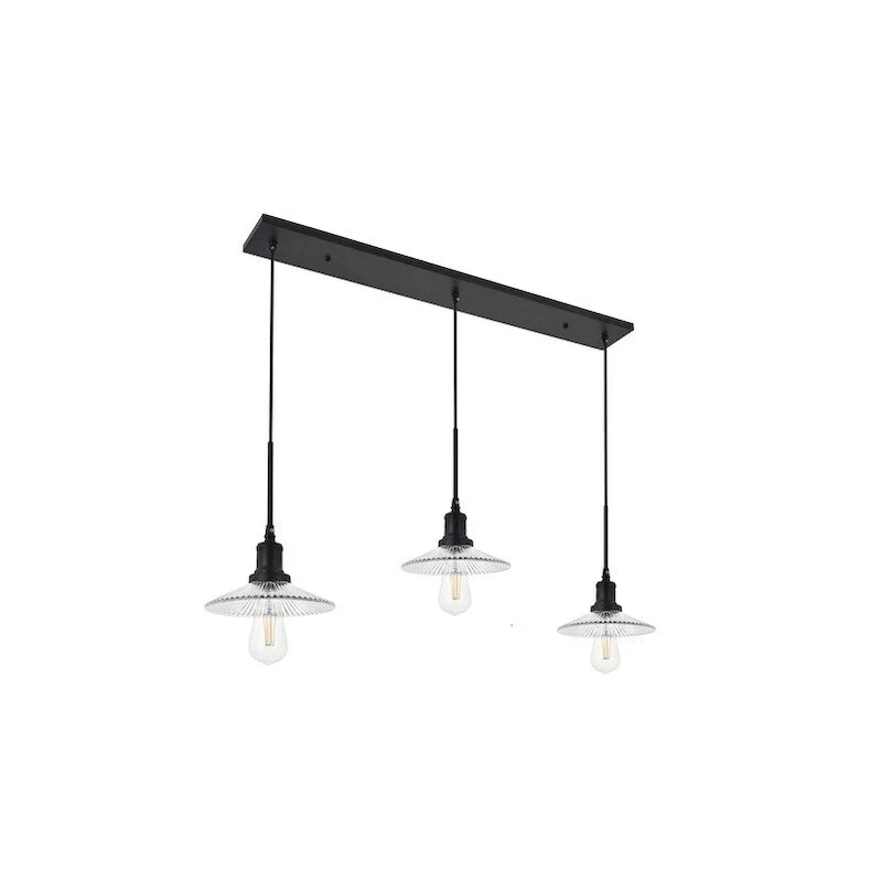 Waltz 3 light black Pendant
