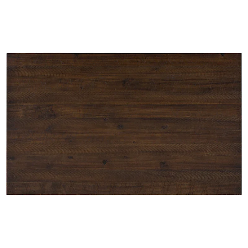 Walnut 6-Piece Wooden Dining Table Set with 4 Ergonomic Chairs & Bench