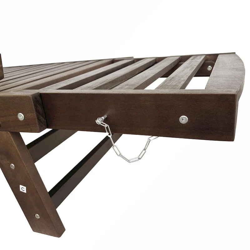Patio Adjustable Patio Wooden Daybed Sofa