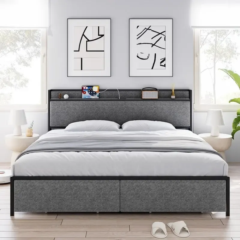 JX bed with drawers at the end of the bed