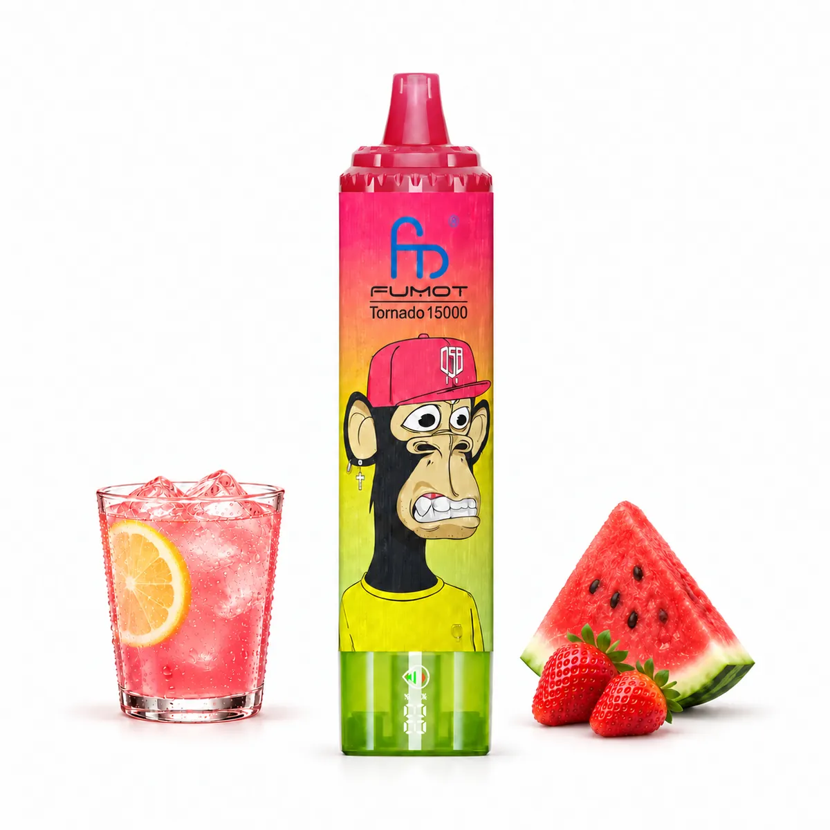 Fumot Tornado 15000 Strawberry Watermelon Lemonade – Einweg-Vape, Produktansicht