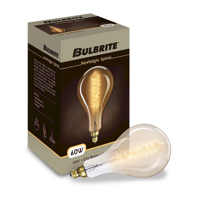Bulbrite 60 Watt Dimmable Grand Nostalgic Medium (E26) Incandescent Bulb