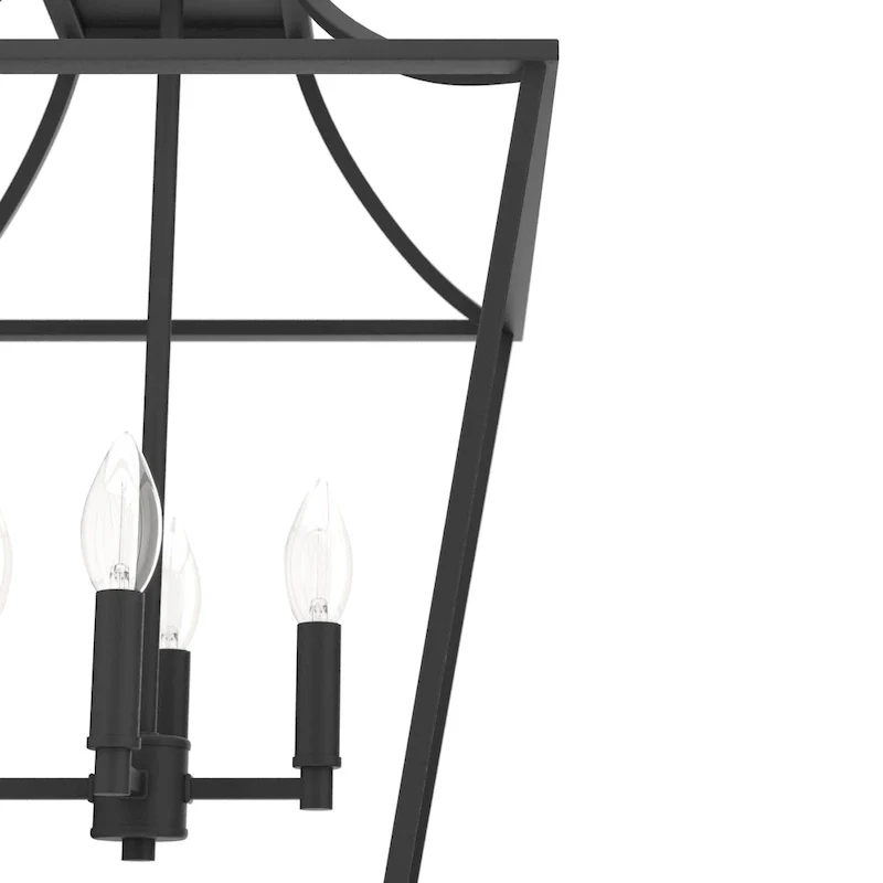 Hunter 15  Laurel Ridge 4-Light Lantern Pendant - Kitchen Island, Dining Room, Entry - Candle, Modern Farmhouse, Industrial