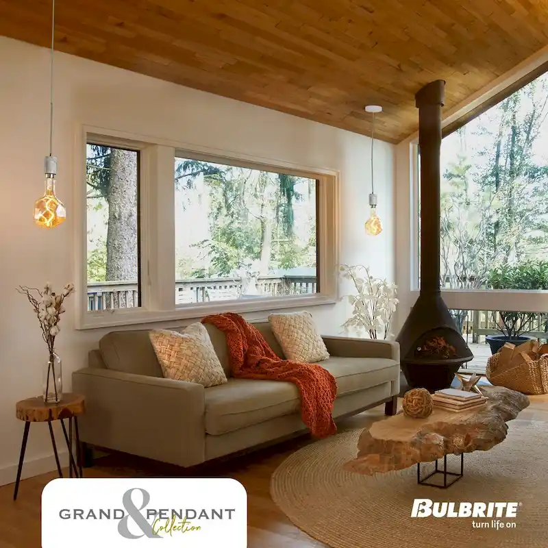 Bulbrite LED Grand Bulb and Pendant Kit of (1) 4 Watt Antique Glass 12  Jewel Shaped Bulb