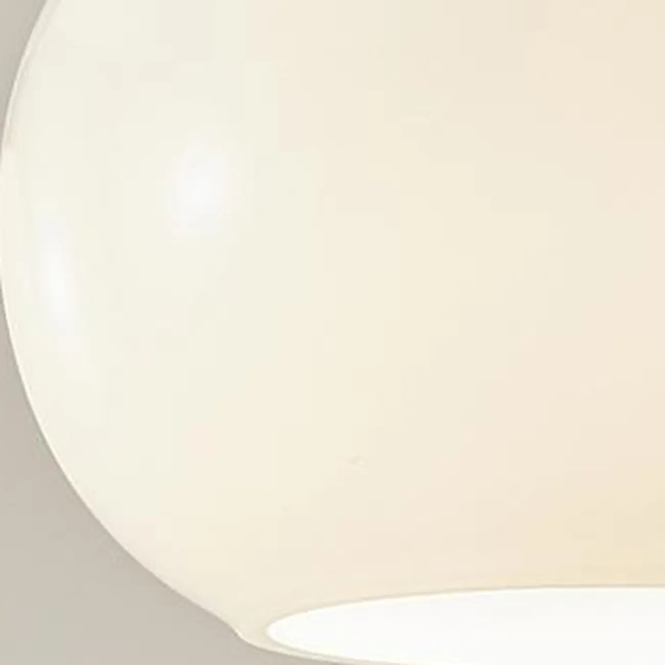 Dimmable Beige Wood Glass Globe Pendant Light