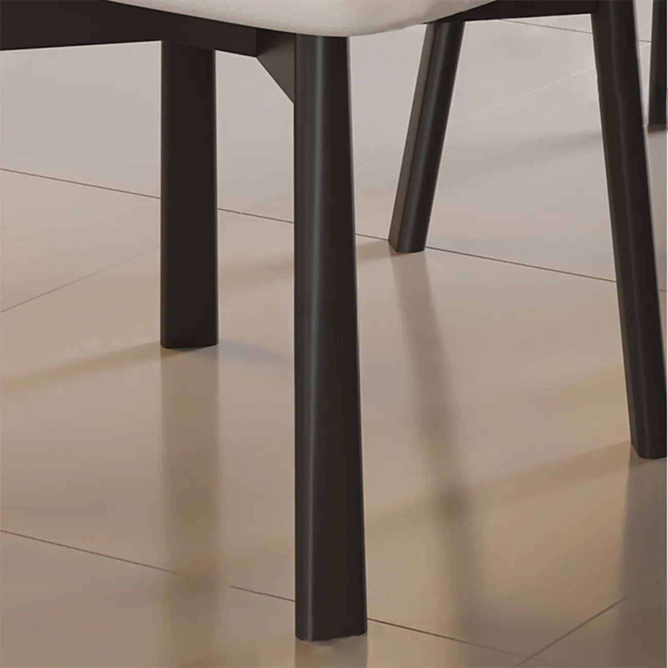 Modern Faux Leather Upholstered Low Back Dining Chair