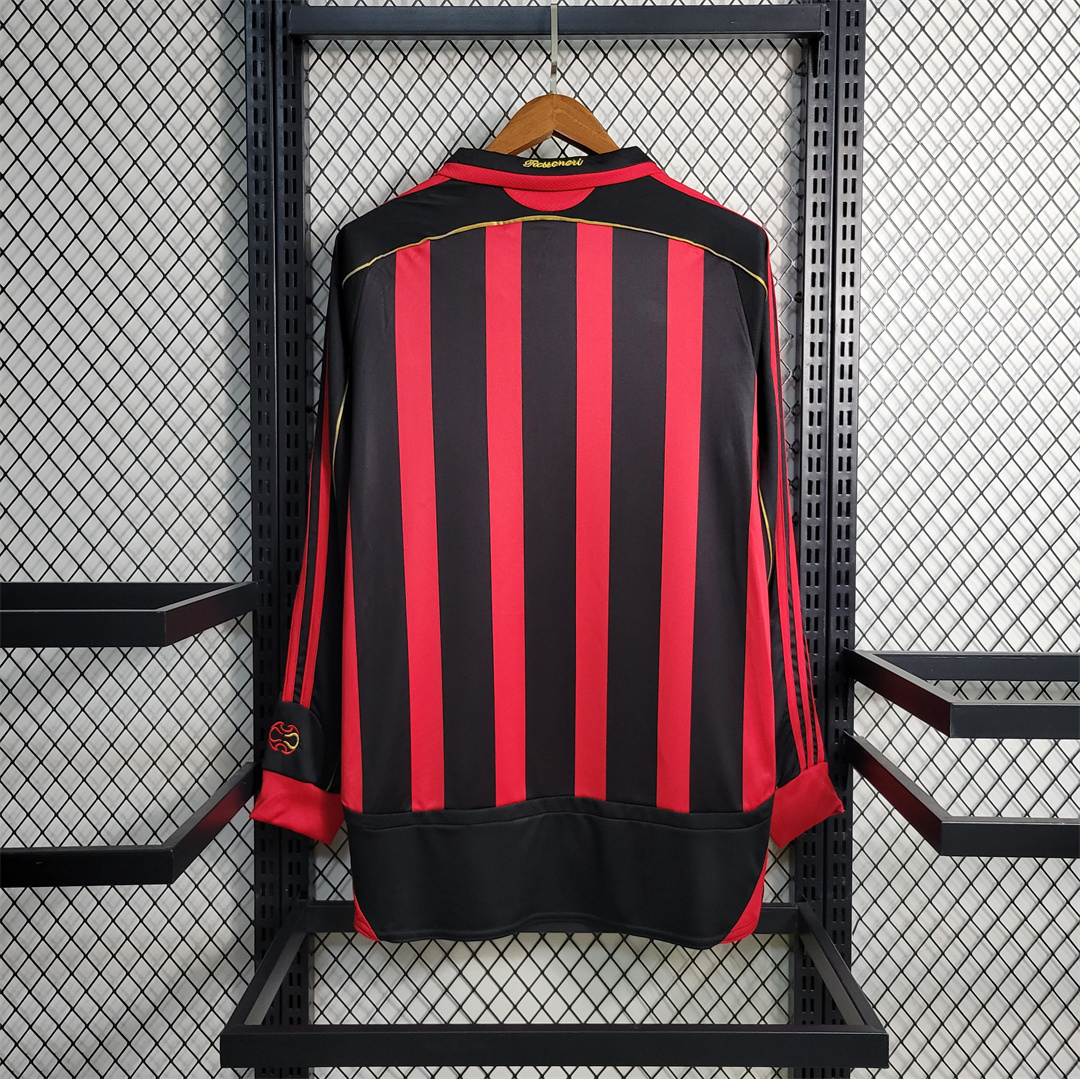Maillot Retro AC Milan domicile manches longues 2006/07