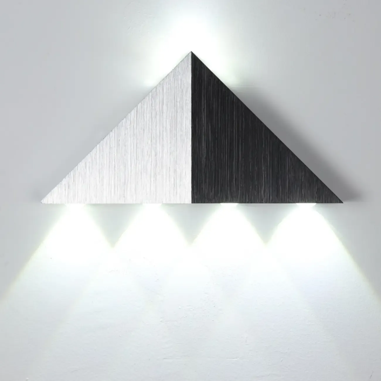 Triangular Modern Silver LED Wall Sconce for Indoor Decor
