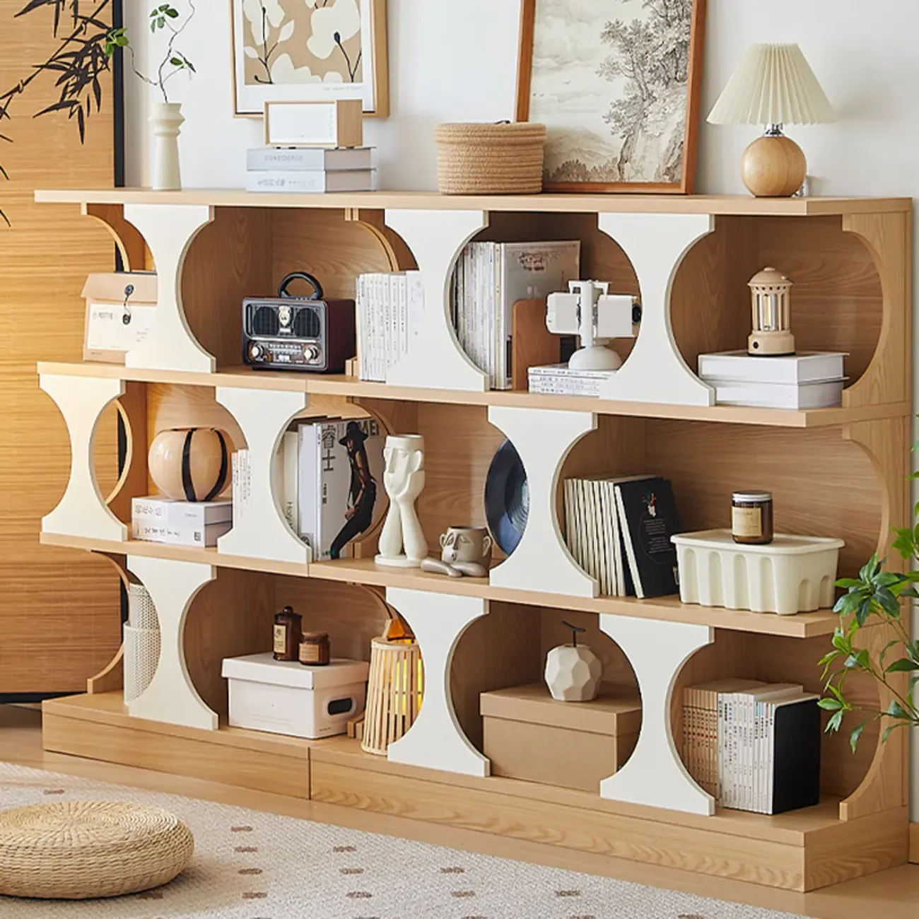 Wooden Cubitac Modern Display Cabinet with Shelves