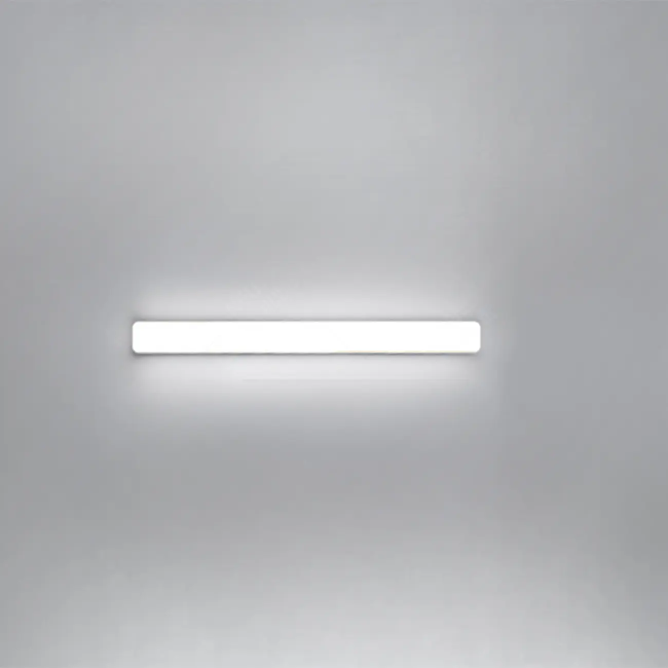 Glam Tube LED Vanity Light with Plastic Shade for Bathroom