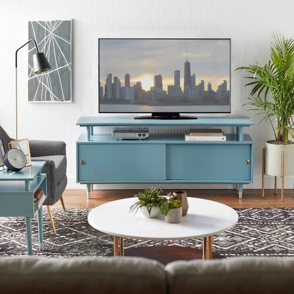 Simple Living Margo Mid-Century Modern Wood TV Stand