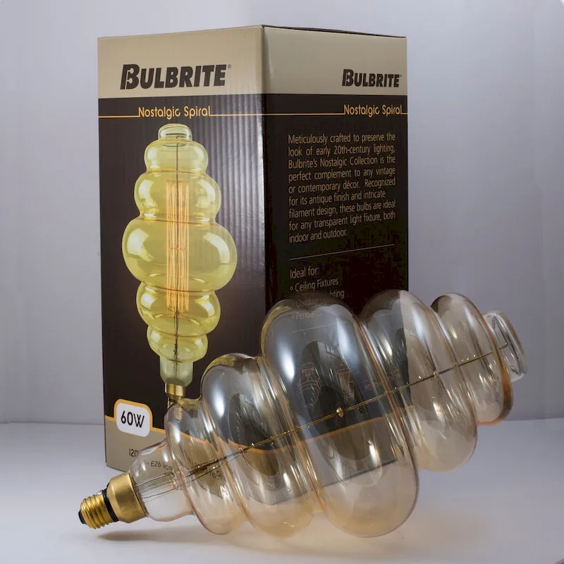 Bulbrite 60 Watt Dimmable Grand Nostalgic Medium (E26) Incandescent Bulb