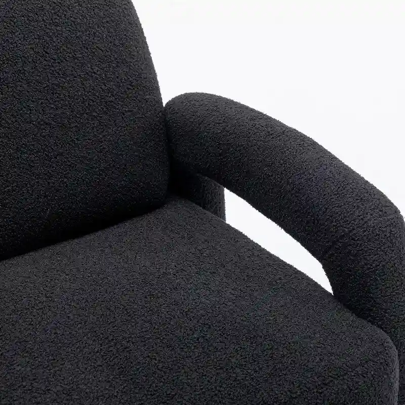 SEYNAR Mid-Century Modern Boucle 51 Solid Wood Curved Sofa