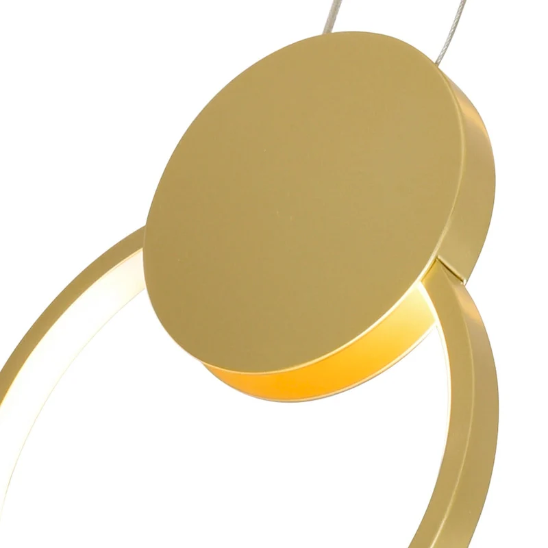 Pulley 10 in LED Satin Gold Mini Pendant - Satin Gold