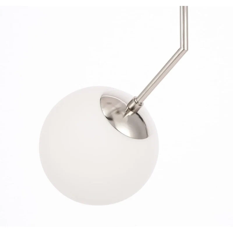 Bastina 20-Inch 1-DownLight Frosted Glass Pendant