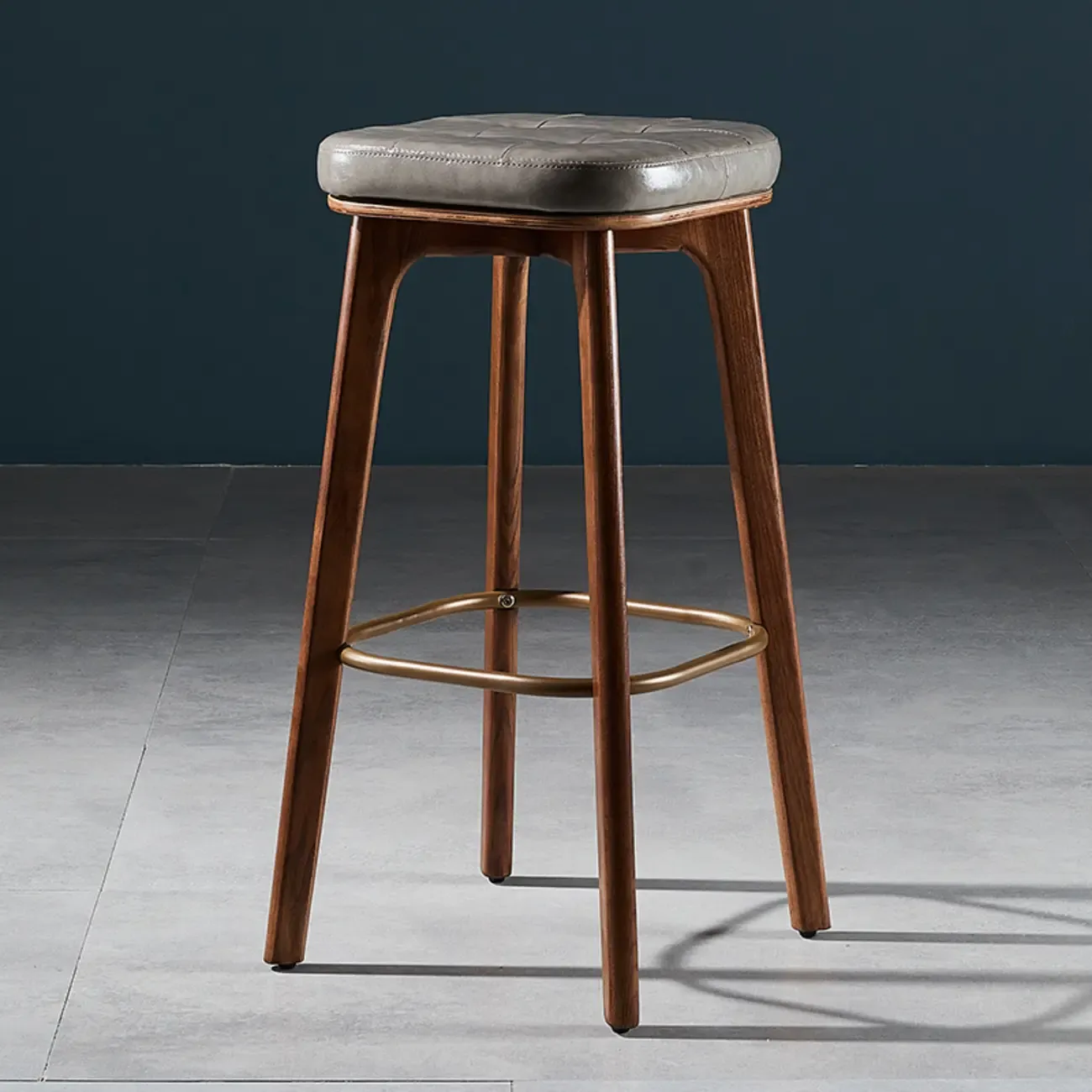 30 Inch Modern Leather Backless Bar Stools