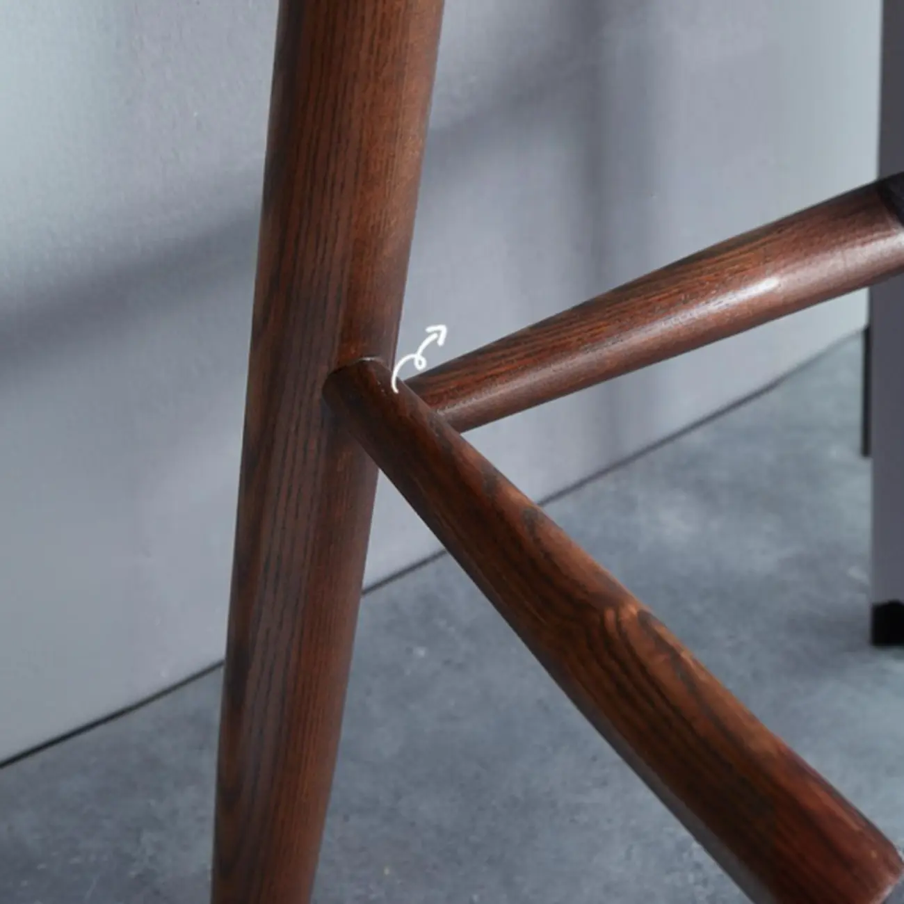 Rustic Wooden Saddle Open Curved Back Counter Bar Stools