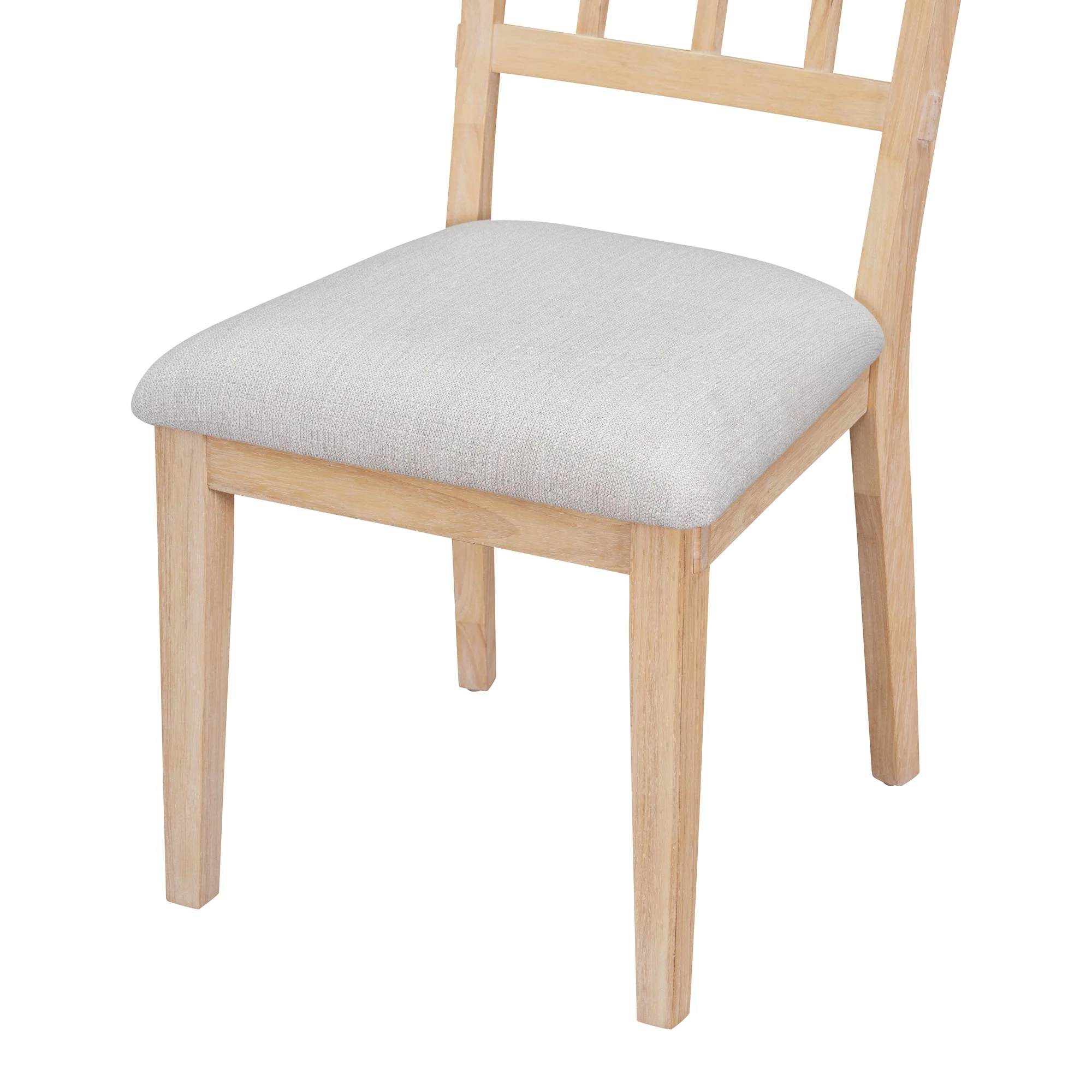 Walker Edison | Charming 5-Piece Rustic Round Dining Set with Chairs and Curved Bench