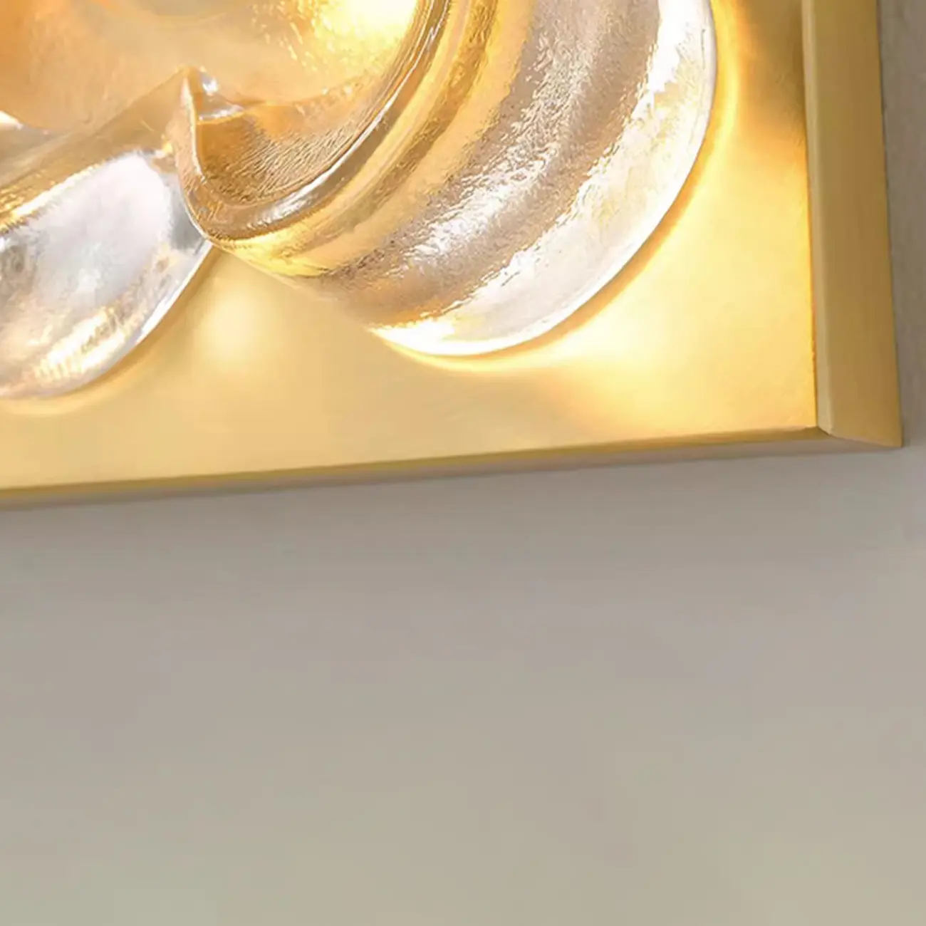 Modern Elegant Glass LED Vanity Light with Flower Design