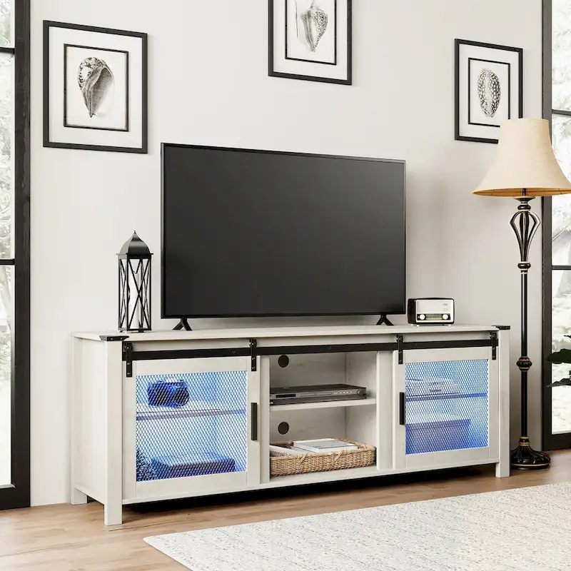 WAMPAT 36 inch 3 Sided Glass Electric Fireplace InsertBlack