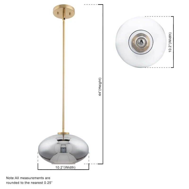 Brio Lighting Megan Glass Mini Pendant Light - 41.8