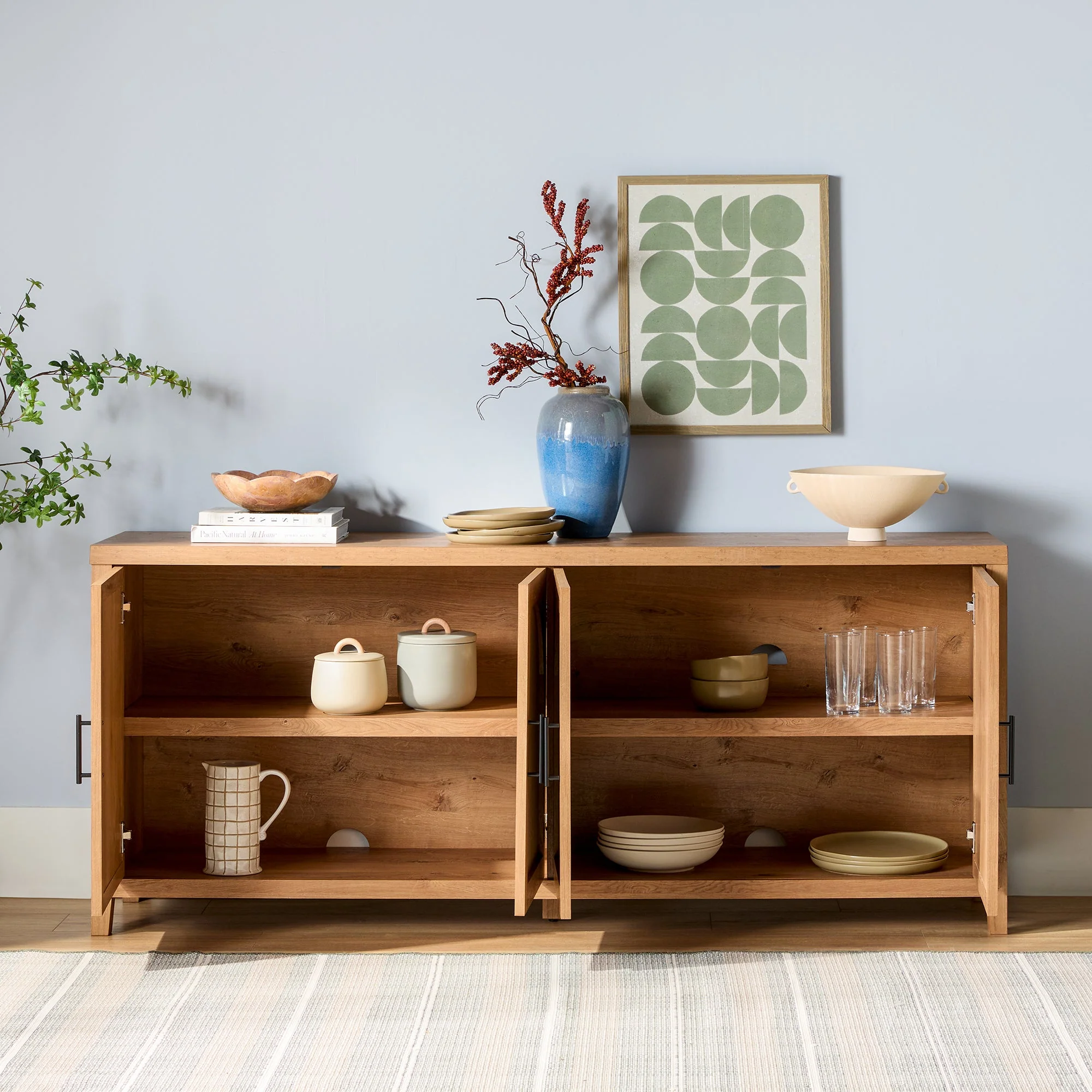 Sasha Modern Reeded Sideboard / TV Stand