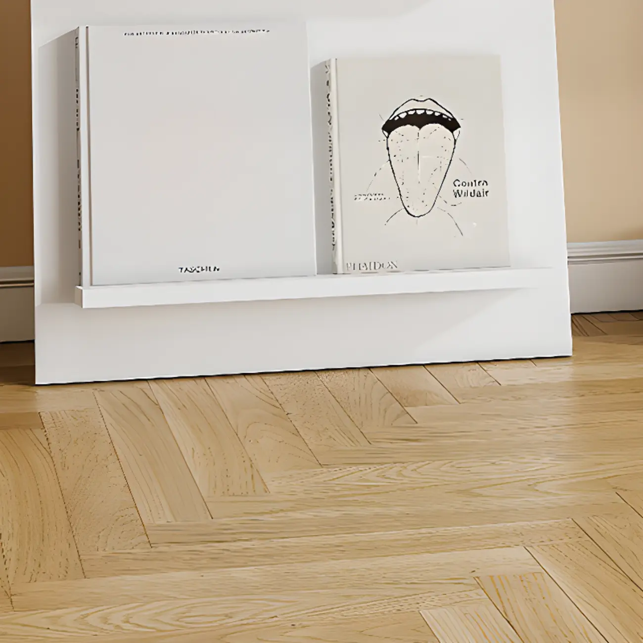 Scandinavian Solid Wood 4-Tier Ladder Bookcase