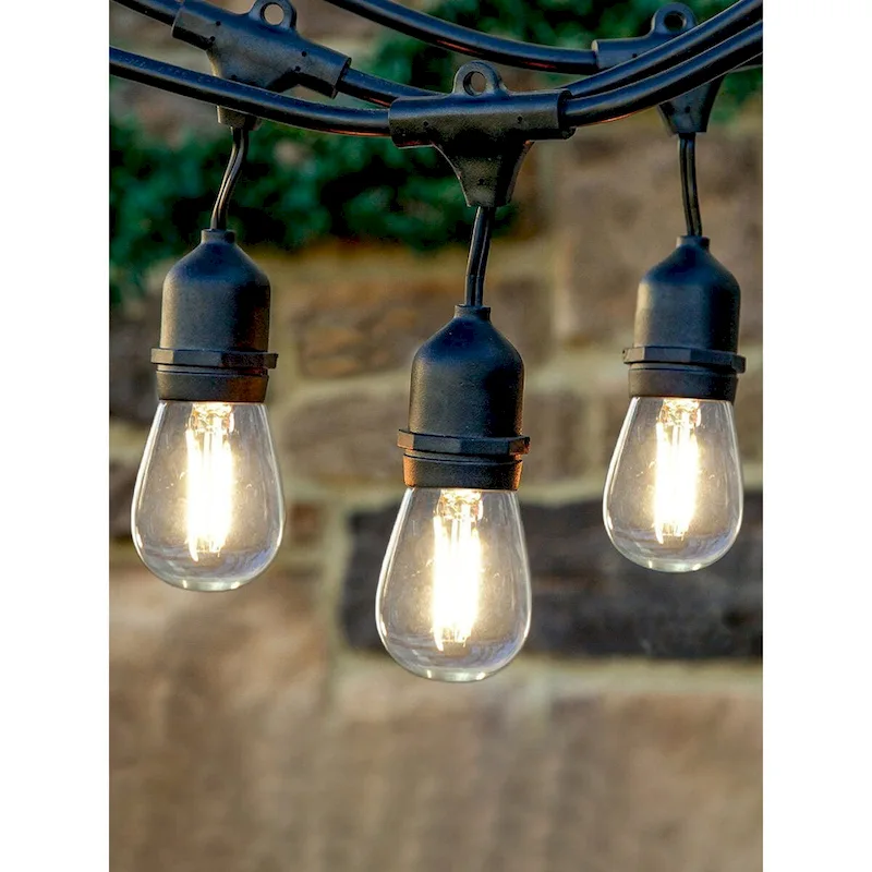 Brightech 2-Watt S14 Dimmable E26 LED Vintage Edison Light Bulb 3000K (15-Pack) - Neutral White