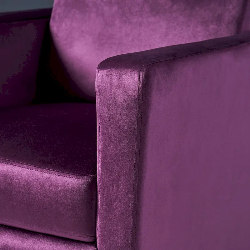 Brightwood Modern Velvet Recliner w/ Steel Legs by Christopher Knight Home