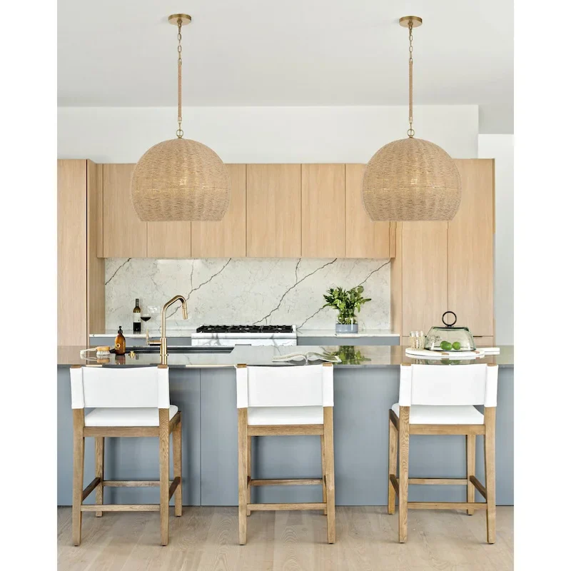 Jace 3 Light Soft Gold Pendant - 20 W x 18 H