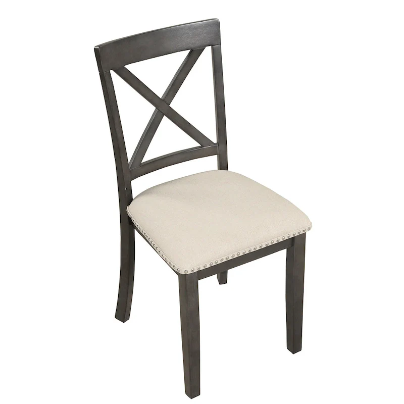 5-Piece Modern Wooden Dining Set with Round Table & Chairs