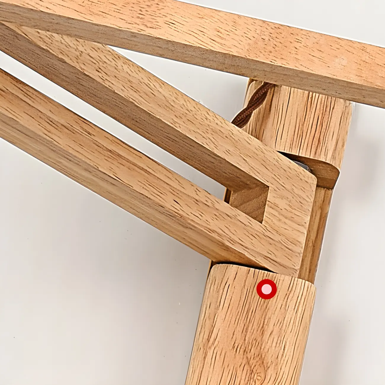 Wooden Cone Shade Swing Arm Wall Light