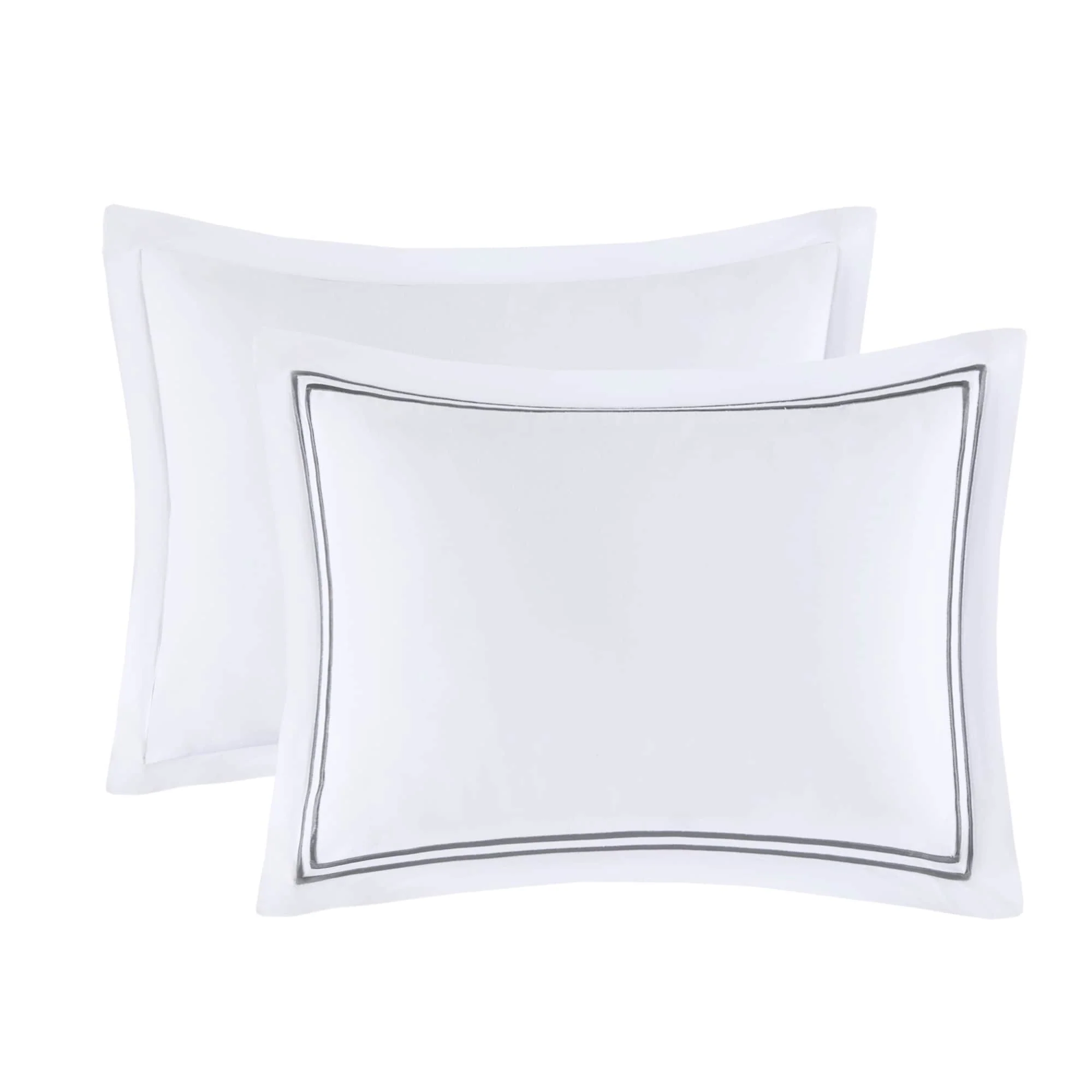 Madison Park Signature 500 Thread Count Luxury Collection 100% Cotton Sateen Embroidered Duvet Cover Set