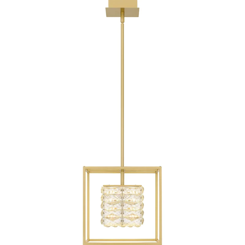Dazzle Integrated LED Soft Gold Pendant - Soft Gold