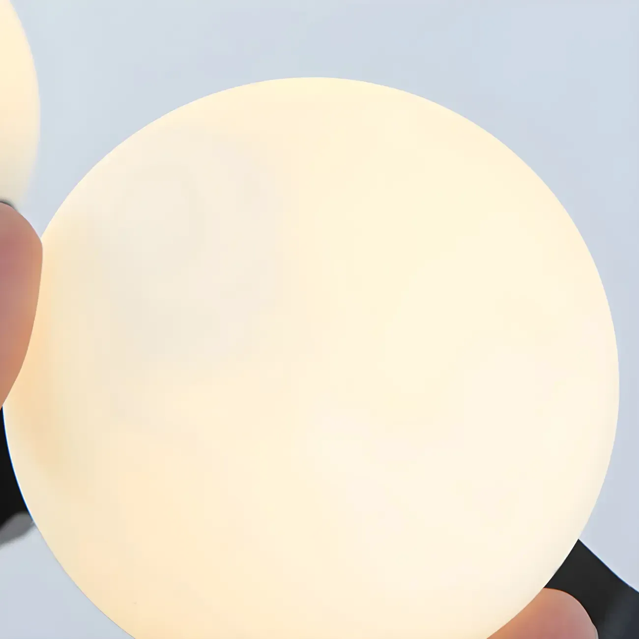 Modern Black Branch Globe 8-Light Island Chandelier