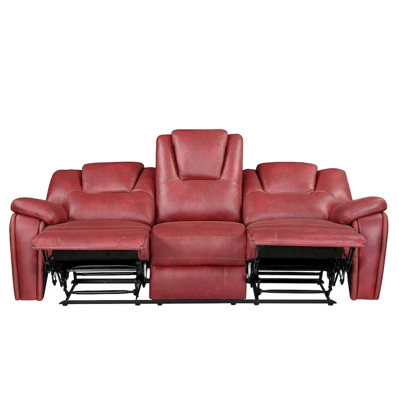 Steve Silver Kameryn Faux Leather Manual Reclining Sofa